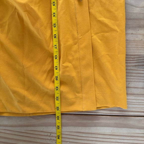 New York & Company Mustard Button-Accent Pencil Skirt - Picture 8 of 8